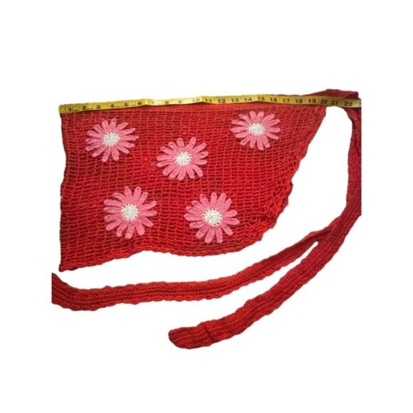 Aqua Bendita x REVOLVE XS Maia Sarong in Fuschia & Red MSRP $200 NWOT - Picture 9 of 11
